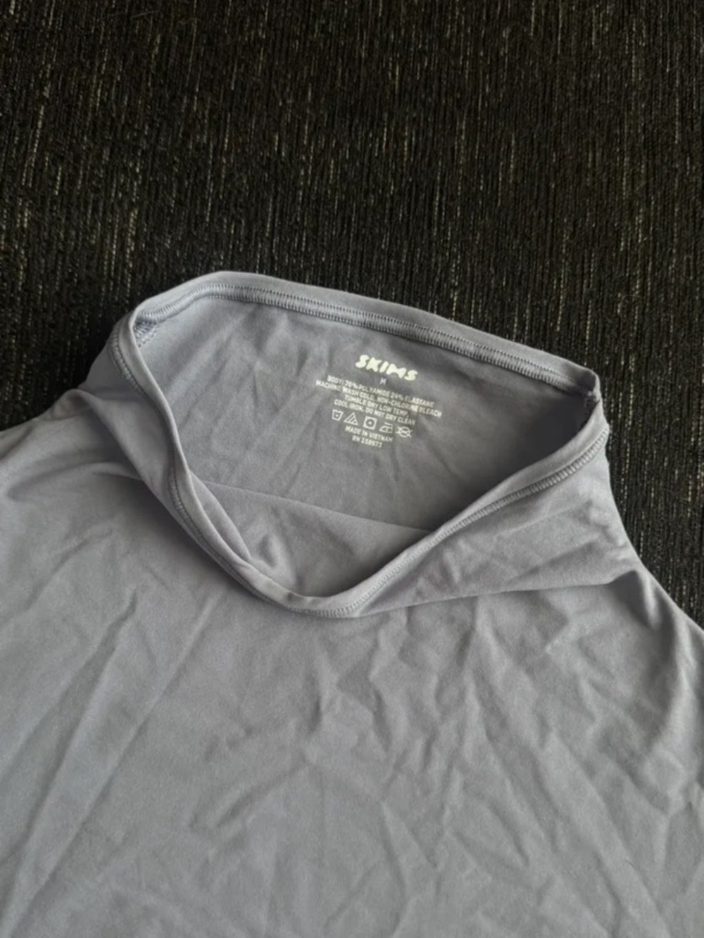 SKIMS Blue Long Sleeve Turtleneck Top - Picture 2 of 3